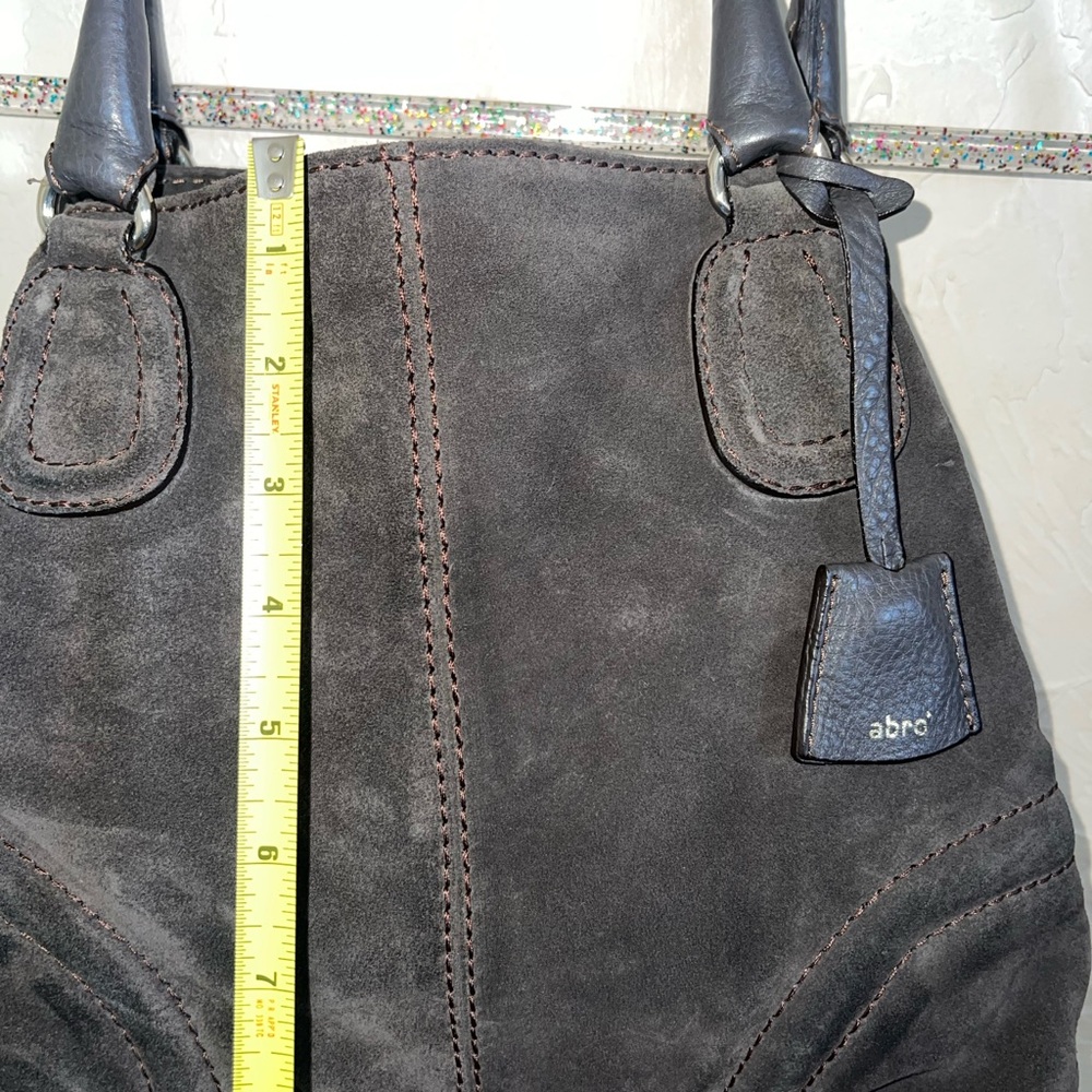 Abro suede shoulder handbag - Picture 3 of 10